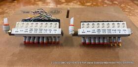 Vq110-6l0 Smc 2 Used 9 Port Valve Solenoid Manifolds Free Shipping