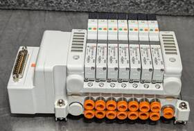 Vqc1a01-5 Smc Valve Assembly - 7 Valves Manifold