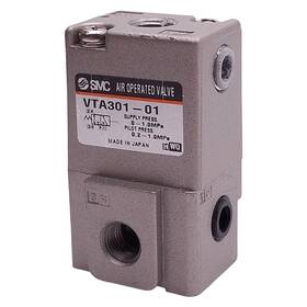 0.2-1.0mpa Smc Vta301-01 Pneumatic Valve 3-way 1/8in Npt 0-1.0mpa Pilot