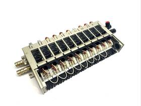 Vv5fs2-01t1-101-02t Smc Solenoid Valve Manifold 5-port 10-station 1/4 Inch Npt
