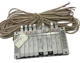 Vv5q21-ulb990072 Smc Pnuematic Manifold Solenoid Valve Block Body 10 Statio