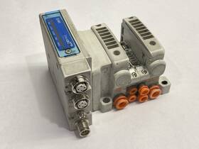 Vv5qc11-02n35dan-s Smc Pneumatic Plug-in Manifold 2-station