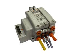 Vv5qc21-02n9fd2 Smc Pneumatic Manifold 2-station With D-sub Connector