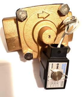 Vxr2380 Smc Solenoid Valve Mpa .04 Air 1 Water 0.7 Lt Oil 2 Inch 0.75 Fnpt New