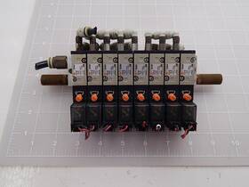 Vz3140-5lzc Smc Solenoid Valves With Manifold T89783