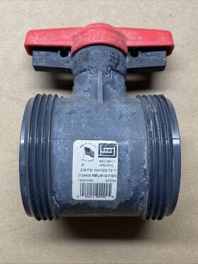 1829-020 Spears 2 Inch Socket Pvc Ball Valve Inline True Union Parts Only