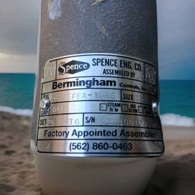 822efea-t025 Spence Used Pressure Relief Valve Set 25psi. 641lbs/hr