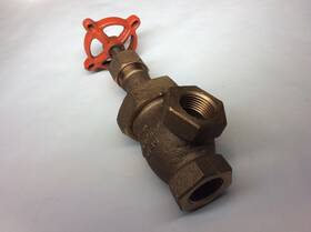 B-222 Stockham Nos 3/4 Inch Bronze 150# Threaded Angle Valve Fig