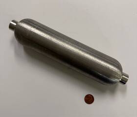 304l-hdf4-300-t Swagelok Double Ended Sample Cylinder Fnsp 300cc - 2 Inch X 9 1/8