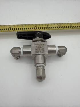 Ss-43gxf4 Swagelok 3 Way Ball Valve Stainless Steel 2500 Psi