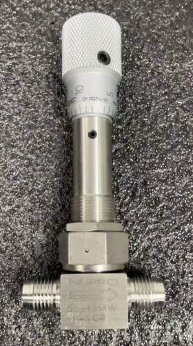Ss-4bmw-v51 Swagelok Ss-4bmw-vcr Stainless Steel Bellows Metering Valve 1/4 Inch Male Vcr Ends