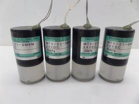 Mtv-21-sm6m Takasago Lot Of 4 24vdc 294kpa Solenoid Valves