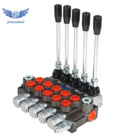 Gm949680 Thomletha 5 Spools 13 Gpm Hydraulic Directional Control Valve 3600psi Sae Ports