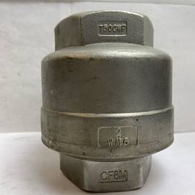 Cv88t Titan Check Valve 2 Inch Single Disk Threaded Class 300 Stainless Steel