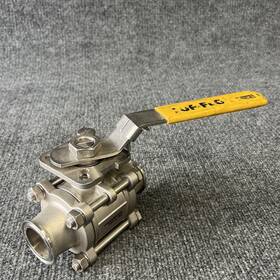 S1072 Top-line Top-flo Cf8m 1000 Wog 1-1/2 Inch Stainless Steel 3 Piece Tri-clamp Ball Valve