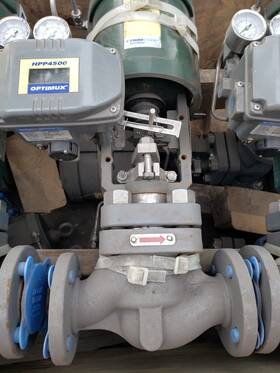 Hpp4500 Trimteck Optimux Opgl 1.5 Inch Class 150 Cast Iron Pneumatic Control Valve Excellent
