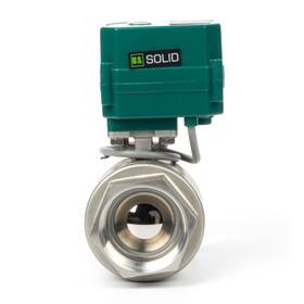 Jfmsv00410 U.s. Solid Motorized Ball Valve 1 1/4in Full Port Ss 9-24v Nc Auto Return