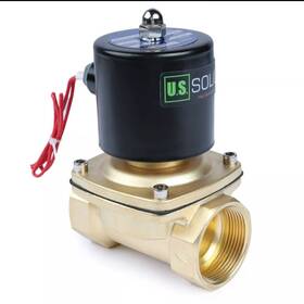 Jfsv00115 U.s. Solid 1-1/2 Inch Electric Solenoid Valve 110v Ac Brass Air/water