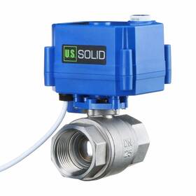 Uss-msv00040 U.s. Solid U. S. Motorized Ball Valve 1in Full Port Ss 9-24v Ac/dc Manual Function