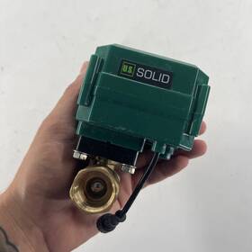 Uss-msv00074 U.s. Solid 1 Inch Npt Motorized Ball Valve 9v 12v 24v Ac/dc Brass Normally Open