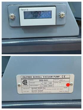 Dis-501 Ulvac Scroll Type Dry Vacuum Pump