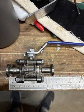 Pp300tp Valmicro Pp200tp 1.5 Inch Cf8m Stainless Steel Ball Valve 1 1/2 Sanitary Fitting