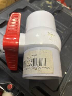 Valterra 019079002563 Ball Valve White 2 Inch