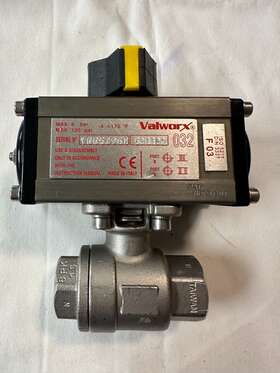 530032 Valworx Double Acting Pneumatic Air Actuator Used