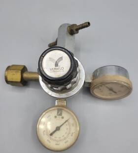 11500861 Veriflo Parker Brass High Pressure Gas Regulator With Gauges
