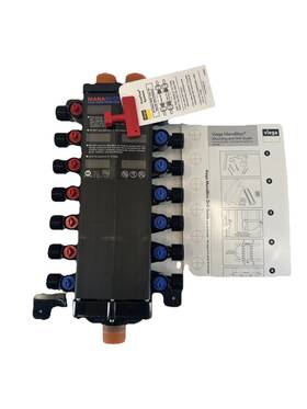 49610 Viega 14 Port Manabloc Without Adapters 6 Hot 8 Cold Damaged Anchor Tab
