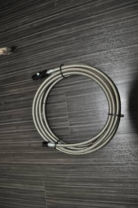 191326 Vincos 25 Ft 6an An6 3/8 Inch Universal Braided Stainless Steel With Tap Fitting