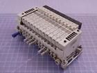 Vq1101-5b Vq1201-5 Smc Lot Of Solenoid Valves Manifold