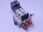 T115452 Vz2150 Smc Lot Of Solenoid Valves Manifold