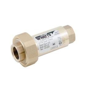 0072203 Watts Lf7r Series 1/2 Inch X Lead-free Brass Residential Dual Check Valve Backflow