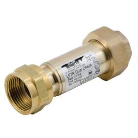 0072207 Watts Lf7r Series 1 Inch X 3/4 Lead-free Brass Residential Dual Check Valve Backflow P