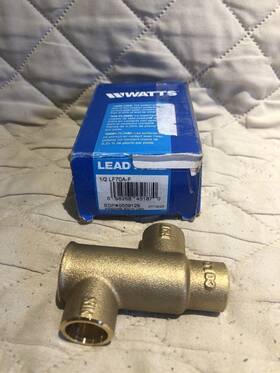12lf70af Watts 1/2 Lf70a-f Mixing Valve Lead Free Brass Missing Handle As Picured Freeshi