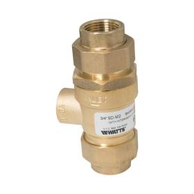61888 Watts 9d Series 3/4 Inch Brass Dual Check Valve Backflow Preventer Union Female Npt