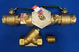 Lf007m1-qt-s-fz Watts 2 Double Check Valve Assembly Inch 25-3/4 In Lg 6-1/8