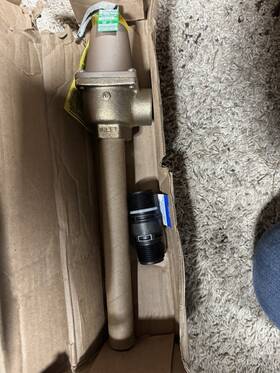 N240x-1 Watts 1/2 Bronze Manual Relief Valve 1-1/2in 30-210psi