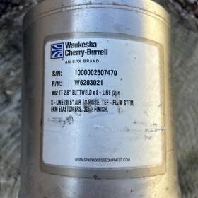 1-buttweld Waukesha Cherry-burrell Spx Flow W6203021 W62 Sanitary Divert Valve 2.5 Inch 2-clamp Mixed Ports