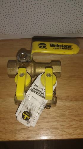 58613 Webstone 3/4 Inch Sweat Threaded Pro-pal Purge And Fill Ball Valve With Hose Drain