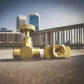 1ns1r Weksler Bbv4 Brass Needle Valve With Female Pipe Tee