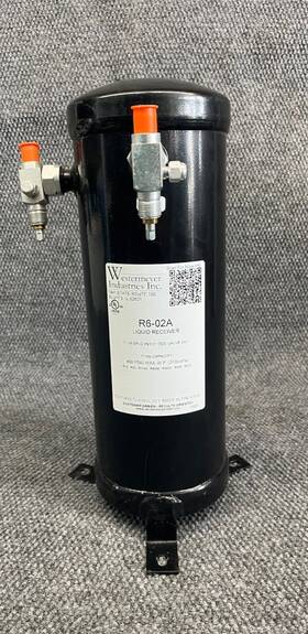R6-02a Westermeyer Liquid Refrigerant Receiver 450 Psig 1/2 Inch