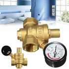 Whb575203 Adjustable Brass Water Pressure Reducing Valve With Gauge 8118278207136