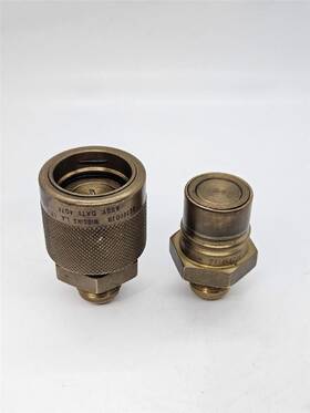 Ec285 Wiggins Ec280 / Fast Fill Fitting Coupling Set Brass 3/4 Inch Flare Connection