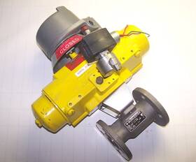 6tv150r6 Worcester Pneumatic Actuated Ball Valve With Positioner 1 Inch Flange
