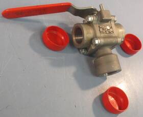 T4466tse Worcester 3 Way Ball Valve 400f Max Temp 1 Inch Id Threaded