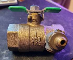 1-850txl Zurn Wilkins Model 850txl 400 Psi 1 Inch Full Port Ball Valve Backflow Preventer