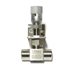 1/4" Swagelok Whitey SS-31RF4-3138 Stainless Metering Valve Installed Unused. Fixed Price $185.00.