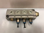Festo 6411 Del FR-8-1/2 Pneumatic Distributor Block G 1/2" Port Manifold. Fixed Price $69.99.